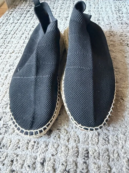 Alexander Wang Black Knit Slip-On Espadrilles - Picture 7 of 10
